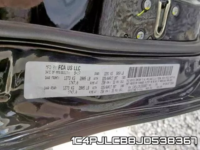1C4PJLCB8JD538367 фото 2