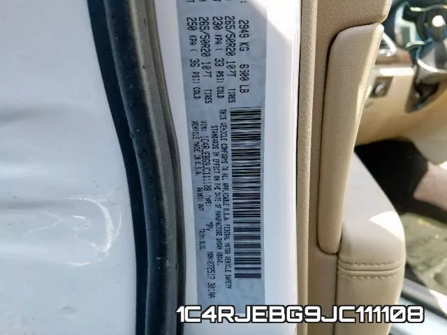 1C4RJEBG9JC111108 фото 2