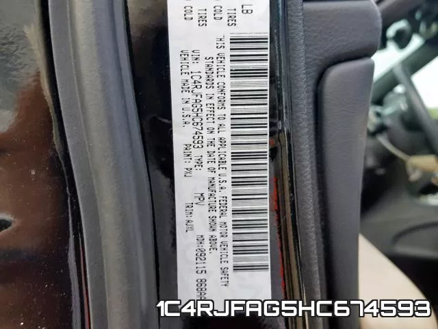 1C4RJFAG5HC674593 фото 2