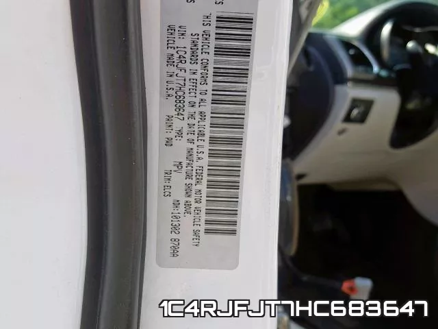1C4RJFJT7HC683647 фото 2