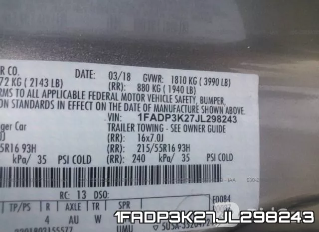 1FADP3K27JL298243 фото 10