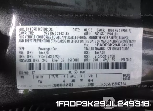 1FADP3K29JL249318 фото 10