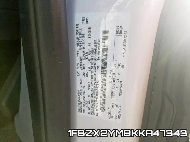 1FBZX2YM8KKA47343 фото 2