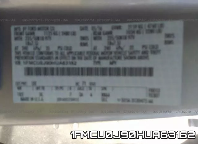 1FMCU0J90HUA63162 фото 10