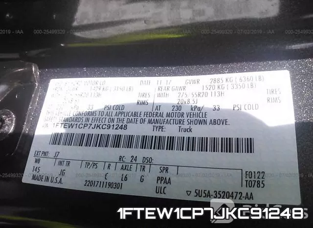 1FTEW1CP7JKC91248 фото 10