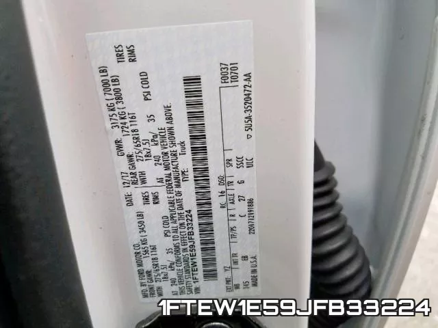 1FTEW1E59JFB33224 фото 2