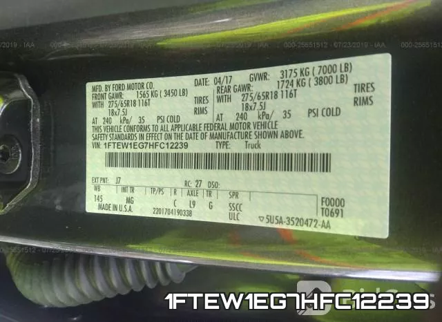 1FTEW1EG7HFC12239 фото 10