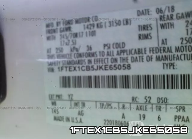 1FTEX1CB5JKE65058 фото 10