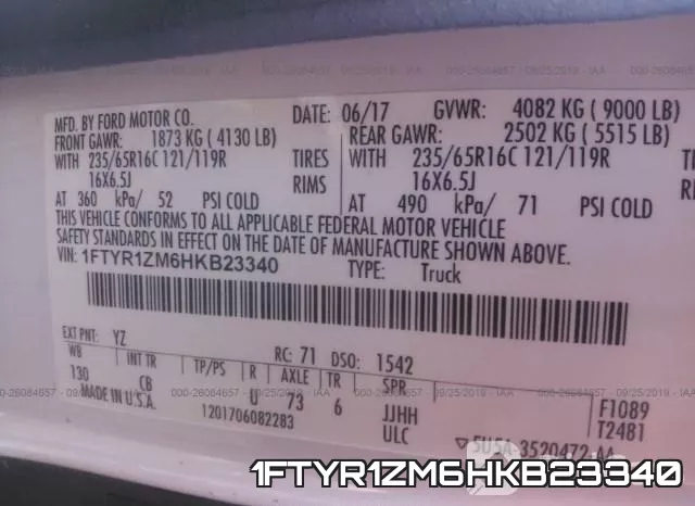 1FTYR1ZM6HKB23340 фото 10