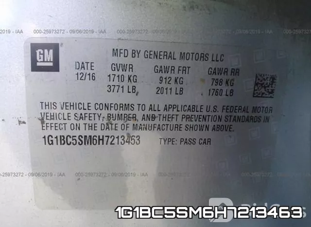 1G1BC5SM6H7213463 фото 10