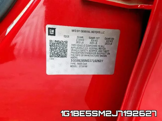 1G1BE5SM2J7192627 фото 2