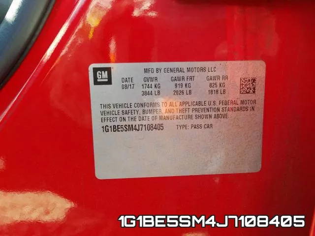 1G1BE5SM4J7108405 фото 2