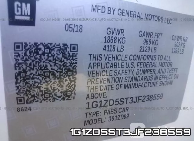 1G1ZD5ST3JF238559 фото 9