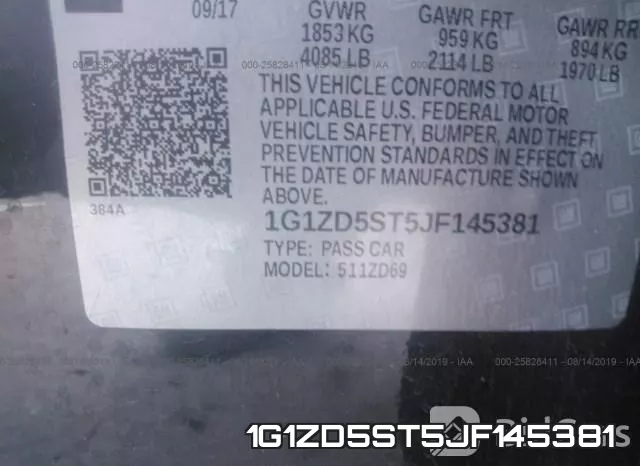 1G1ZD5ST5JF145381 фото 10