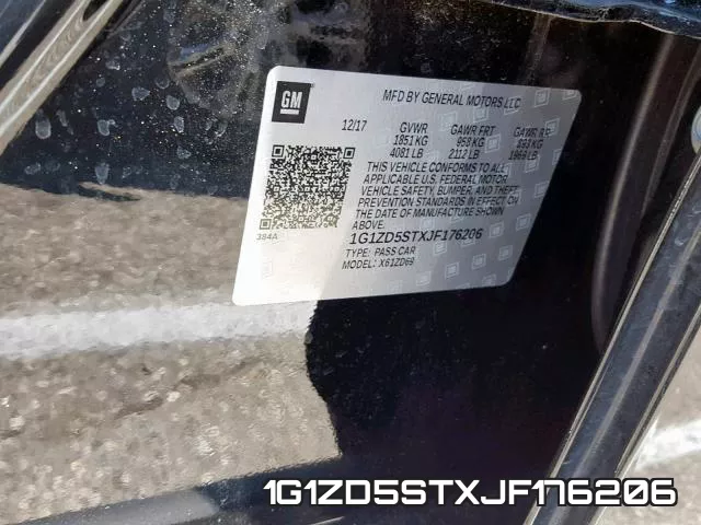 1G1ZD5STXJF176206 фото 2