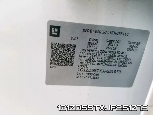 1G1ZD5STXJF251079 фото 2