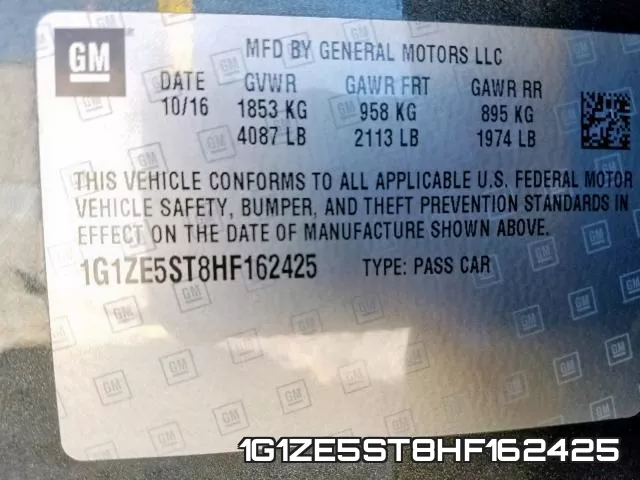 1G1ZE5ST8HF162425 фото 2