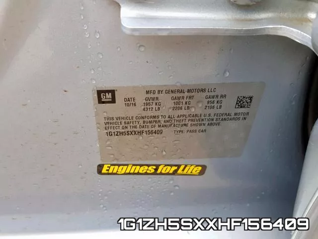 1G1ZH5SXXHF156409 фото 2