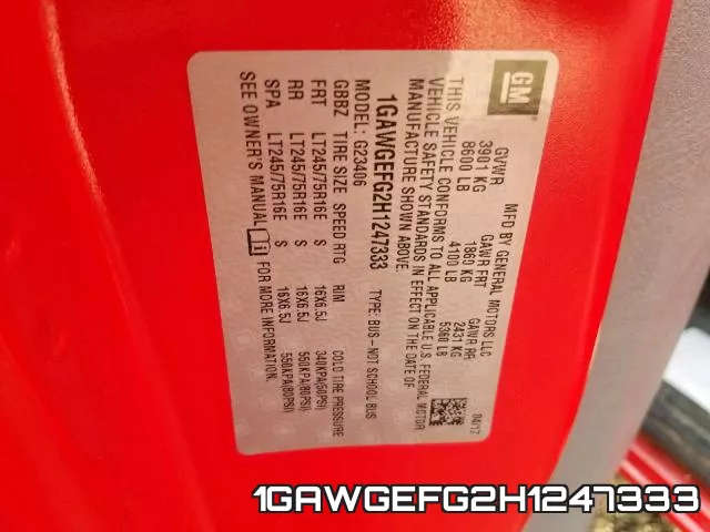 1GAWGEFG2H1247333 фото 2