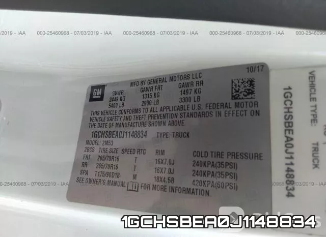 1GCHSBEA0J1148834 фото 10