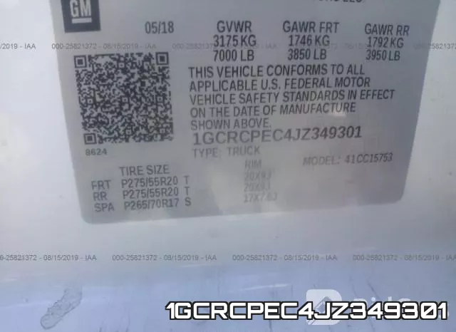 1GCRCPEC4JZ349301 фото 10
