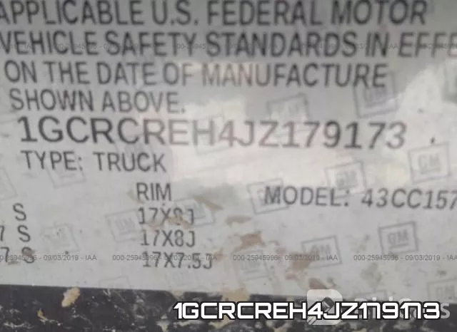 1GCRCREH4JZ179173 фото 10