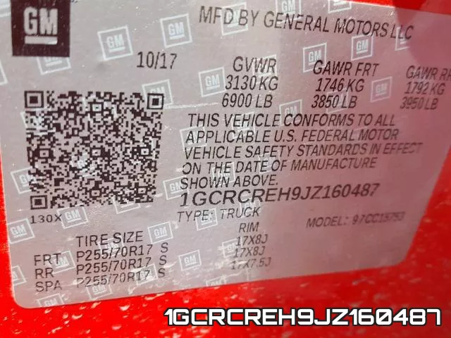 1GCRCREH9JZ160487 фото 2