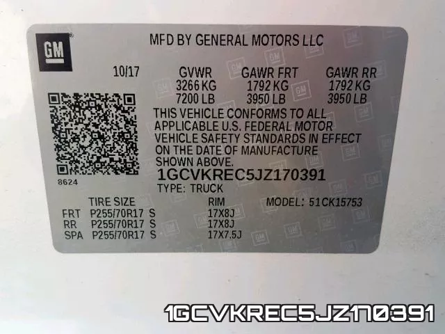 1GCVKREC5JZ170391 фото 2