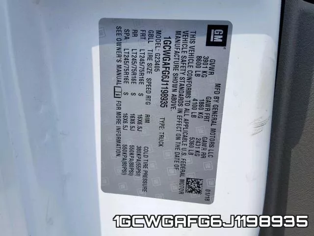 1GCWGAFG6J1198935 фото 2