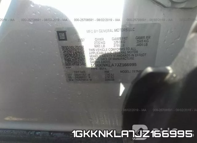 1GKKNKLA7JZ166995 фото 10