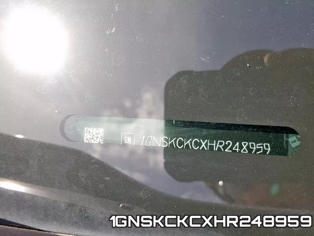 1GNSKCKCXHR248959 фото 2