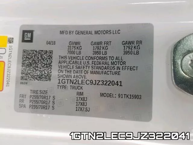 1GTN2LEC9JZ322041 фото 2