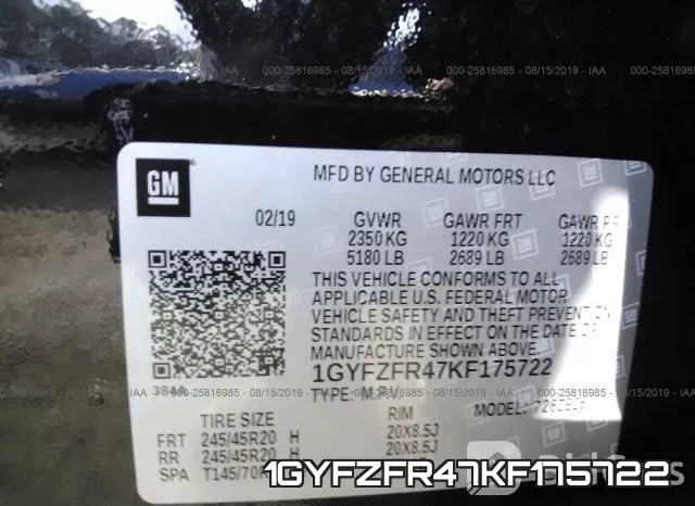 1GYFZFR47KF175722 фото 10