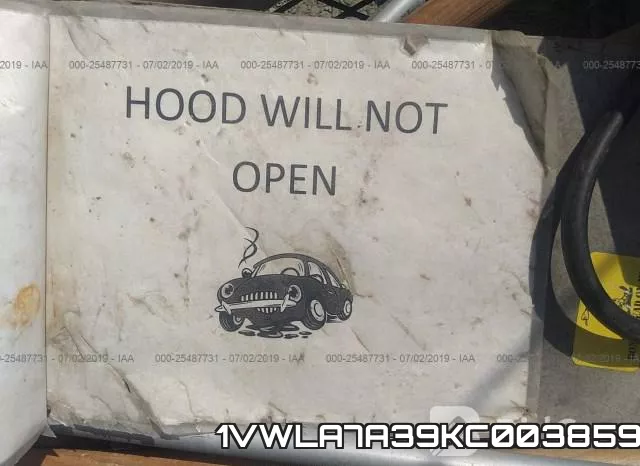 1VWLA7A39KC003859 фото 2