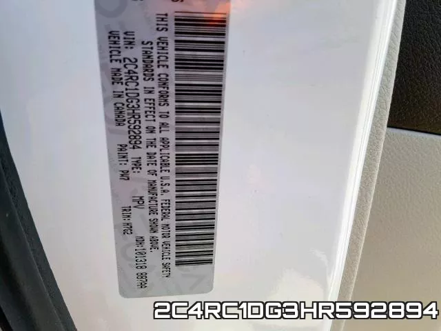 2C4RC1DG3HR592894 фото 2