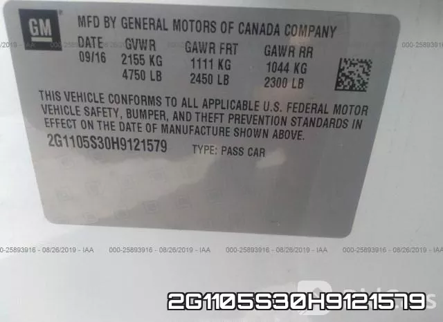 2G1105S30H9121579 фото 10