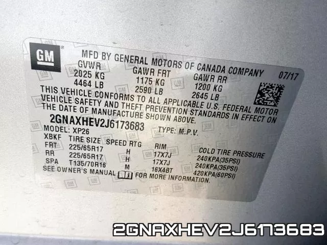 2GNAXHEV2J6173683 фото 2