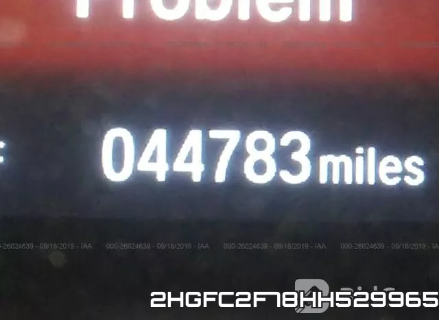 2HGFC2F78HH529965 фото 8
