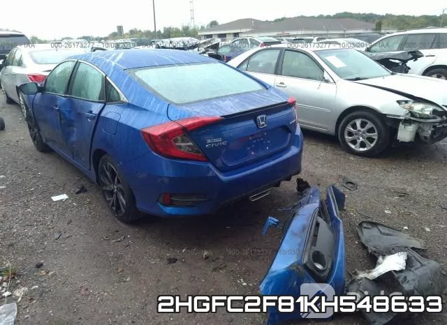 2HGFC2F81KH548633 фото 4