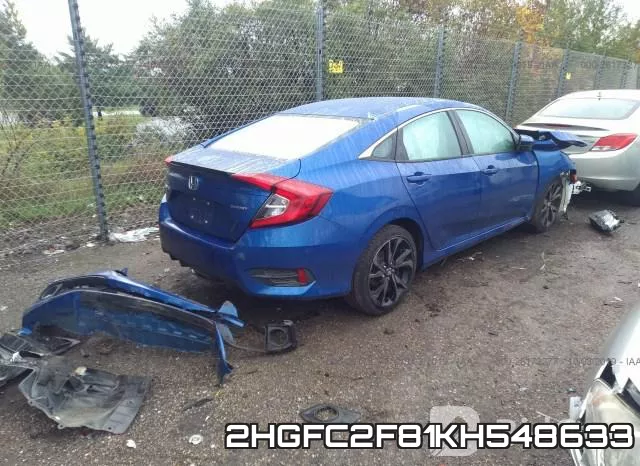 2HGFC2F81KH548633 фото 5