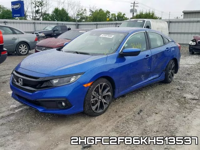2HGFC2F86KH513537 фото 3