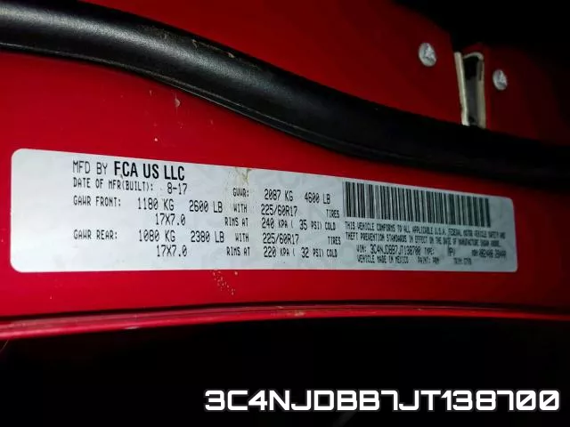 3C4NJDBB7JT138700 фото 2