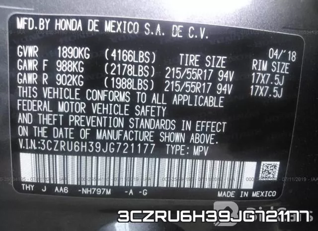 3CZRU6H39JG721177 фото 10