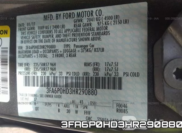 3FA6P0HD3HR290880 фото 10