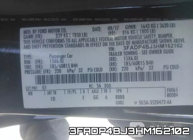3FADP4BJ3HM162102 фото 10