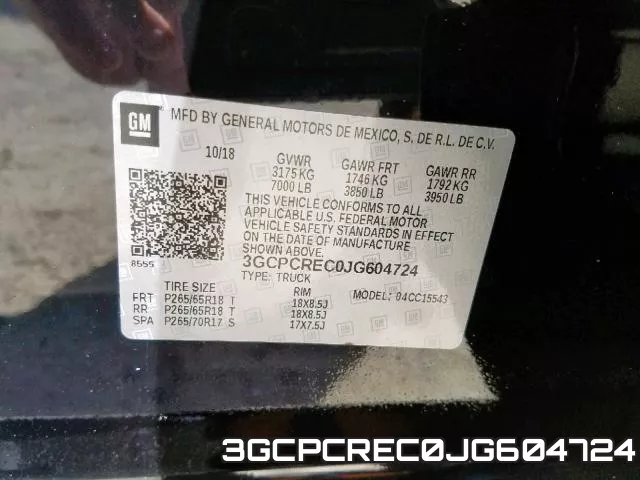 3GCPCREC0JG604724 фото 2