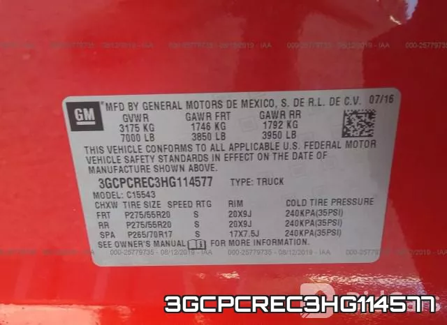 3GCPCREC3HG114577 фото 10
