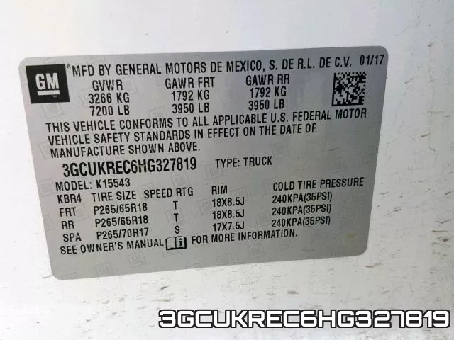 3GCUKREC6HG327819 фото 2