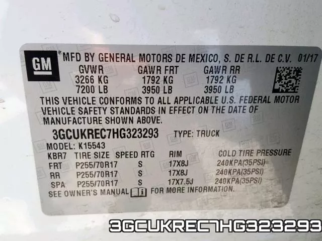 3GCUKREC7HG323293 фото 2