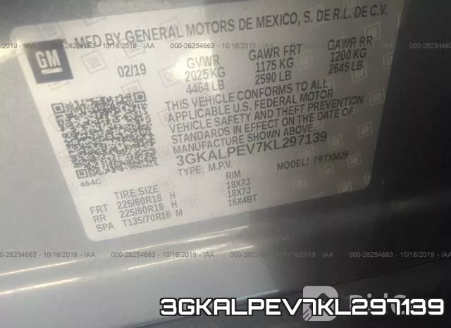3GKALPEV7KL297139 фото 10